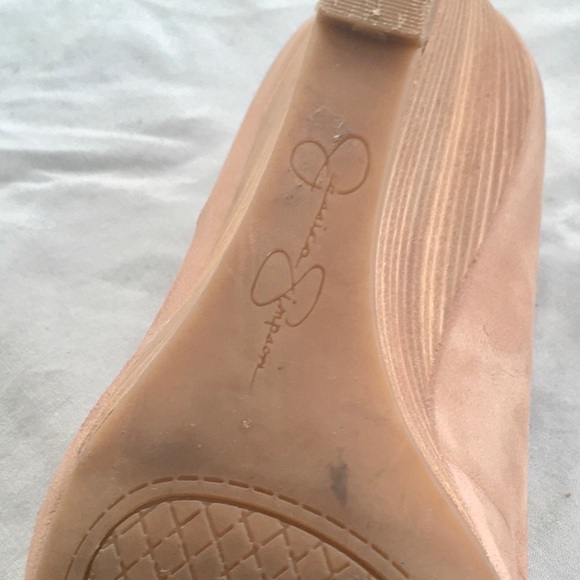 Nude colored suede wedges *worn twice* - Picture 3 of 3